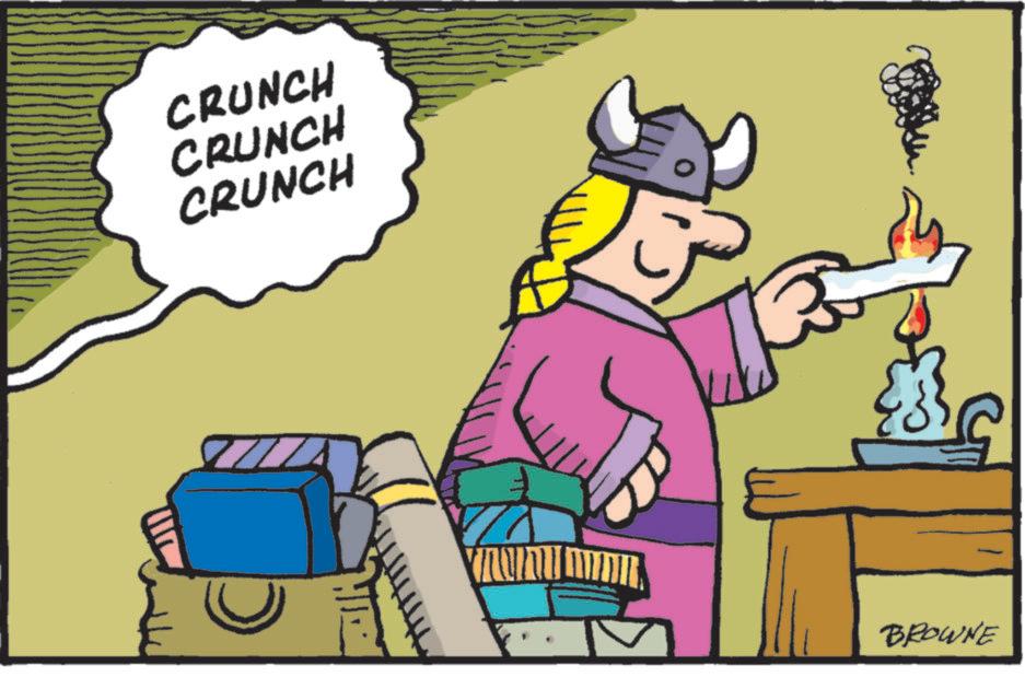 Fiction OCR: CRUNCH CRUNCH CRUNCH BROWNE CRUNCH CRUNCH CRUNCH BROWNE