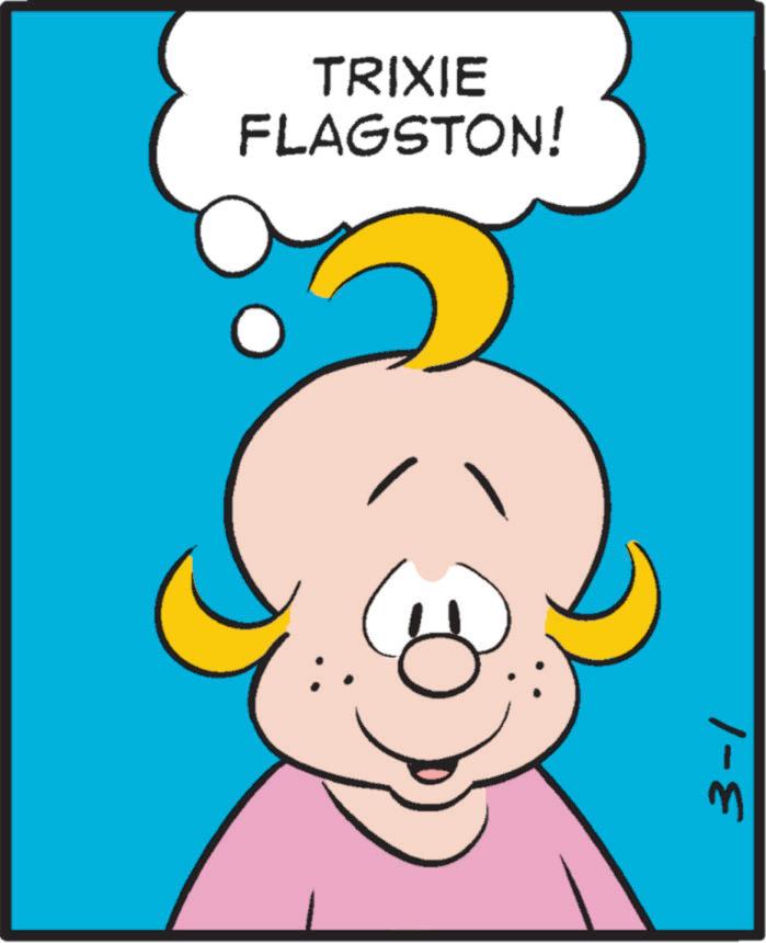 Graphics OCR: 3-1 TRIXIE FLAGSTON! 3-1 TRIXIE FLAGSTON !