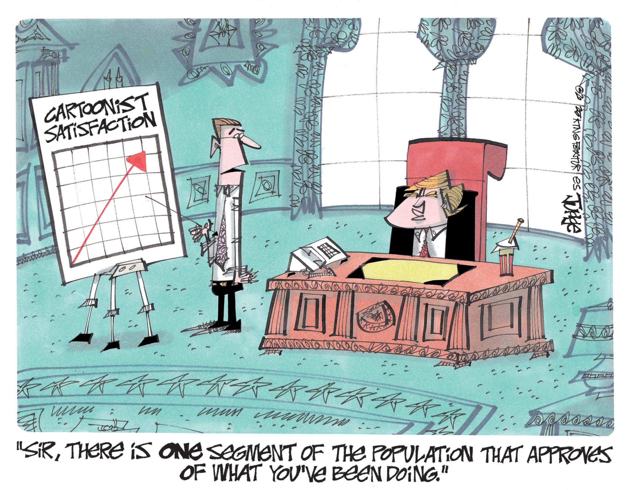 Sketch OCR: CARTOONIST SATISFACTION ? mus un T KING FEATURES THE sposson "SiRTHERE IS ONE SEGMENT OF THE POPULATION THAT APPROVES OF WHAT YOU'VE BEEN DOING." CARTOONIST SATISFACTION ? mus un T KING FEATURES THE sposson " SiRTHERE IS ONE SEGMENT OF THE POPULATION THAT APPROVES OF WHAT YOU'VE BEEN DOING . "