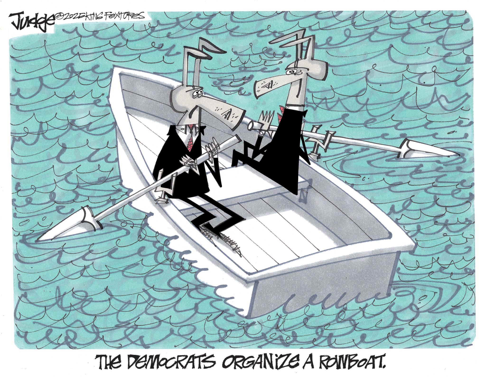 Boats and boating--Equipment and supplies OCR: @202EKING Fextures Judge2025 A C. THE DEMOCRATS ORGANIZE A RONBOAT. @ 202EKING Fextures Judge2025 A C. THE DEMOCRATS ORGANIZE A RONBOAT .