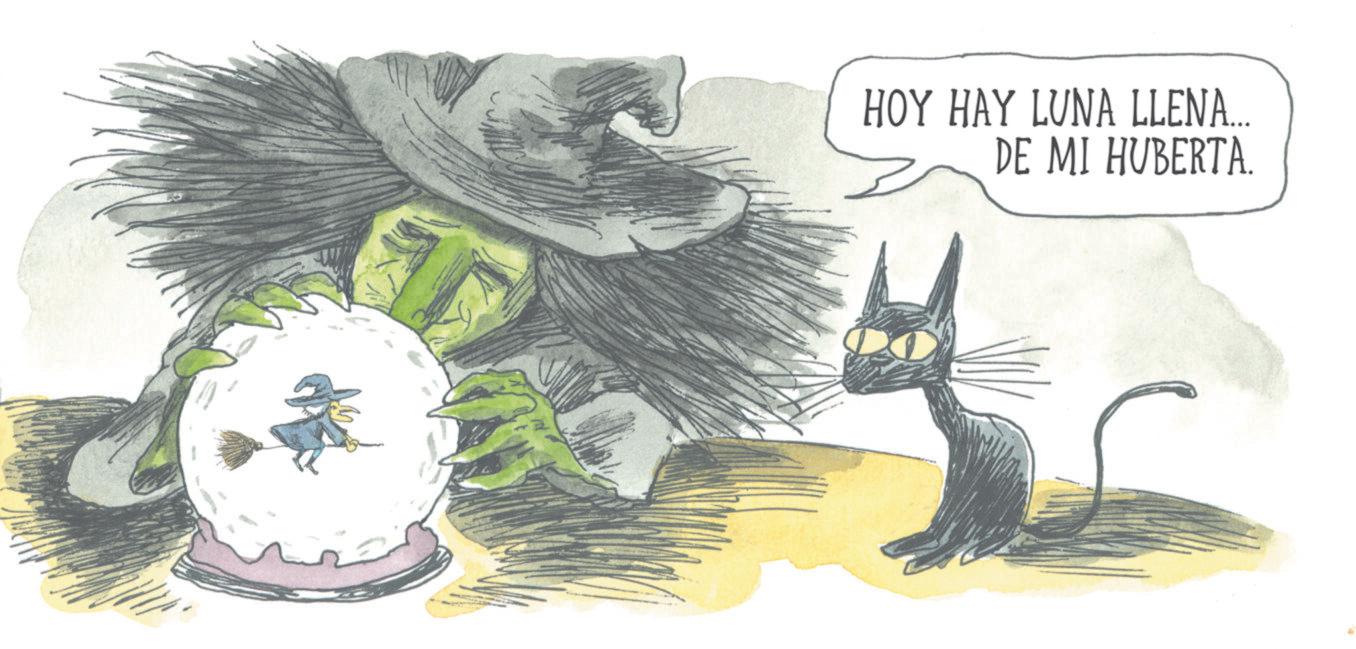 Costume Hat OCR: HOY HAY LUNA LLENA... DE MI HUBERTA. HOY HAY LUNA LLENA ... DE MI HUBERTA .