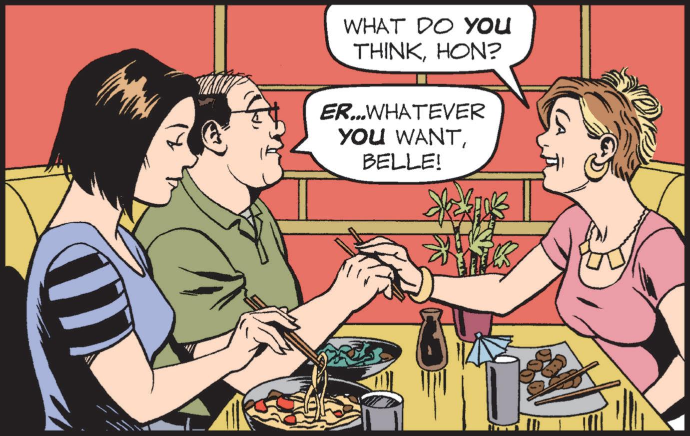 Publication OCR: WHAT DO YOU THINKHON? ER...WHATEVER YOU WANTBELLE! WHAT DO YOU THINKHON ? ER ... WHATEVER YOU WANTBELLE !