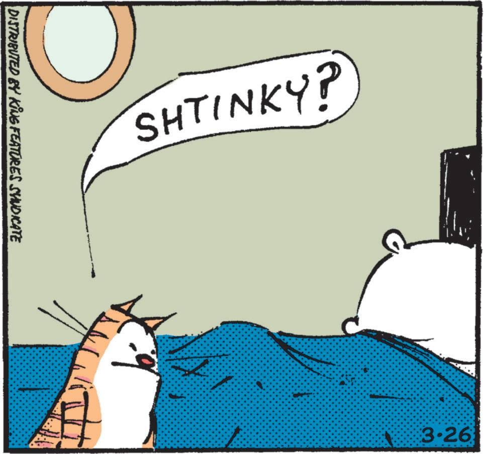 Cat OCR: DISTRIBUTED BY KING FEATURES SYNDICATE SHTINKY? 13.26 DISTRIBUTED BY KING FEATURES SYNDICATE SHTINKY ? 13.26