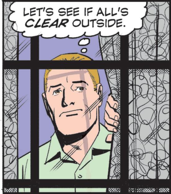 Comic book OCR: LET'S SEE IF ALL'S CLEAR OUTSIDE. 0 LET'S SEE IF ALL'S CLEAR OUTSIDE . 0