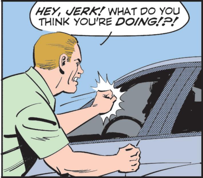Animated cartoon OCR: HEYJERK! WHAT DO YOU THINK YOU'RE DOING!?! HEYJERK ! WHAT DO YOU THINK YOU'RE DOING ! ? !