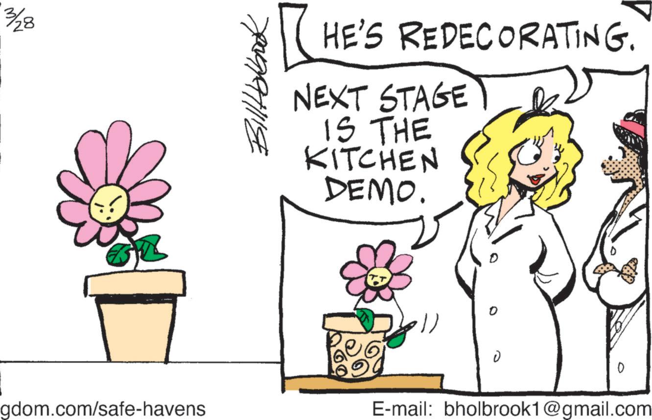 Fiction OCR: 3/28 HE'S REDECORATING. NEXT STAGE 1 IS THE KITCHEN DEMO. gdom.com/safe-havens ? 0 E-mail: bholbrook1@gmail.com 3/28 HE'S REDECORATING . NEXT STAGE 1 IS THE KITCHEN DEMO . gdom.com/safe-havens ? 0 E - mail : bholbrook1@gmail.com