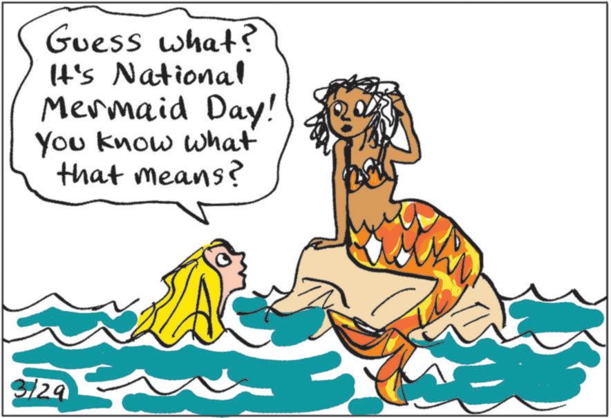 Clip art OCR: Guess what? It's National Mermaid Day! You know what that means? 3/29 Guess what ? It's National Mermaid Day ! You know what that means ? 3/29