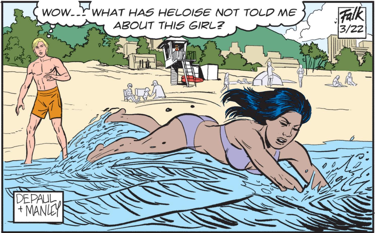 Publication OCR: WOW. WHAT HAS HELOISE NOT TOLD ME ABOUT THIS GIRL? DEPAUL +MANLEY Falk 3/22 WOW . WHAT HAS HELOISE NOT TOLD ME ABOUT THIS GIRL ? DEPAUL + MANLEY Falk 3/22