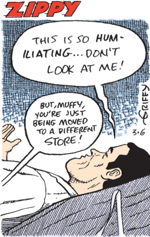 Gesture OCR: ZIPPY THIS IS SO HUM- ILIATING... DON'T LOOK AT ME!! BUTYOU'RE JUST BEING MOVED TO A DIFFERENT STORE! 3.6 GRIFFY ZIPPY THIS IS SO HUM- ILIATING ... DON'T LOOK AT ME !! BUTYOU'RE JUST BEING MOVED TO A DIFFERENT STORE ! 3.6 GRIFFY