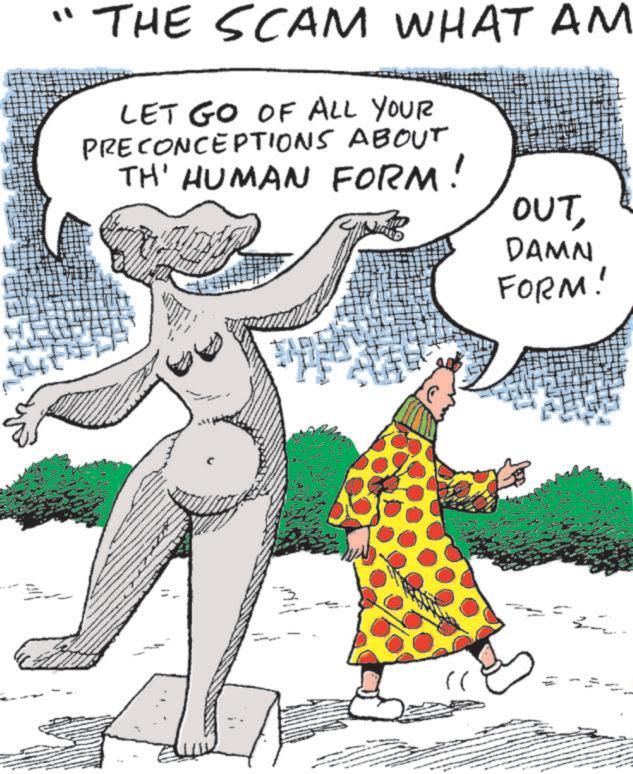 Animation OCR: "THE SCAM WHAT AM LET GO OF ALL YOUR PRECONCEPTIONS ABOUT TH' HUMAN FORM! ? OUTDAMN FORM! " THE SCAM WHAT AM LET GO OF ALL YOUR PRECONCEPTIONS ABOUT TH ' HUMAN FORM ! ? OUTDAMN FORM !