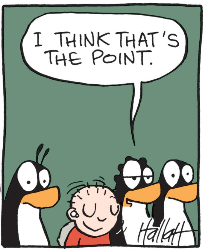 Fictional character OCR: I THINK THAT'S THE POINT. Hallat I THINK THAT'S THE POINT . Hallat