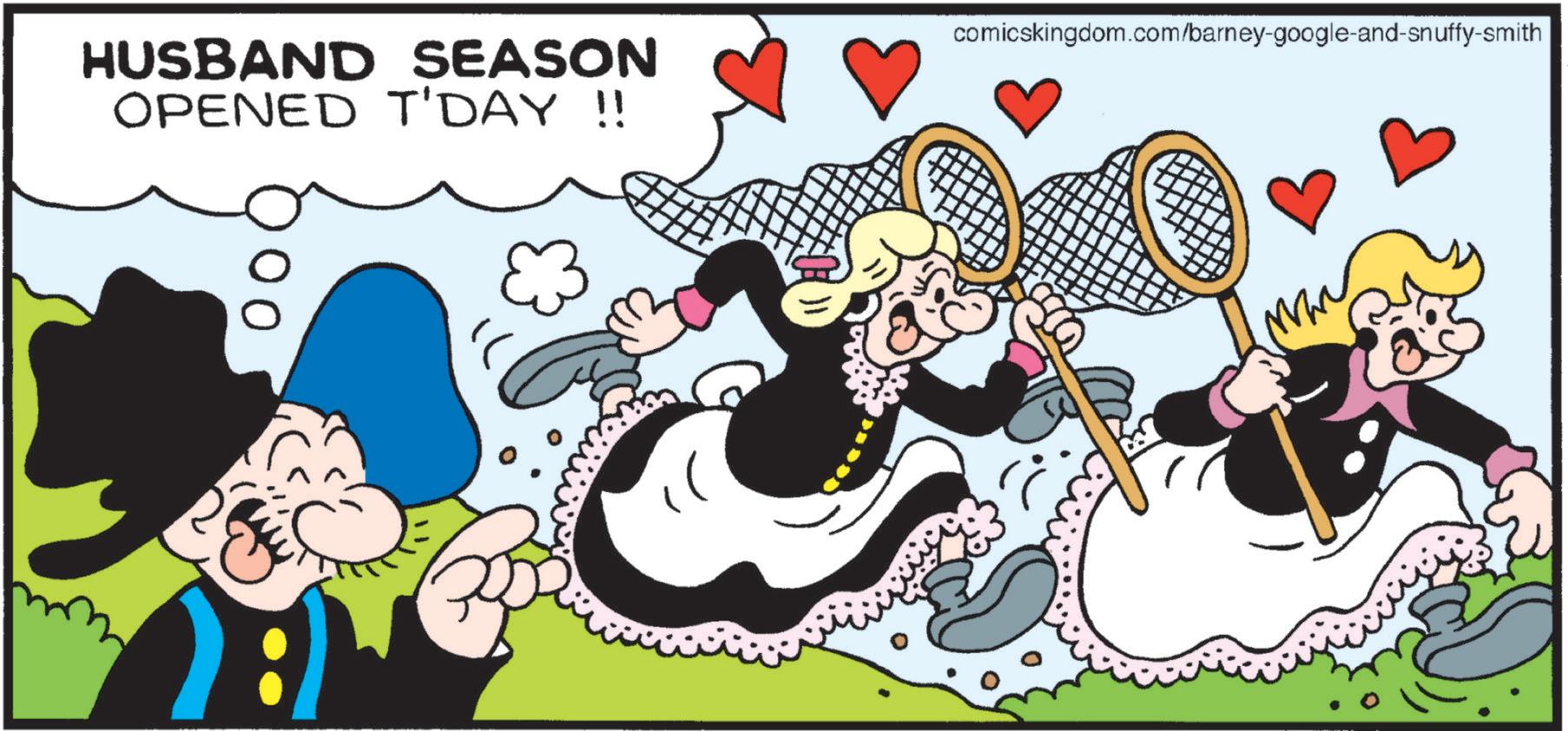Fiction OCR: HUSBAND SEASON OPENED T'DAY !! comicskingdom.com/barney-google-and-snuffy-smith 00 HUSBAND SEASON OPENED T'DAY !! comicskingdom.com/barney-google-and-snuffy-smith 00