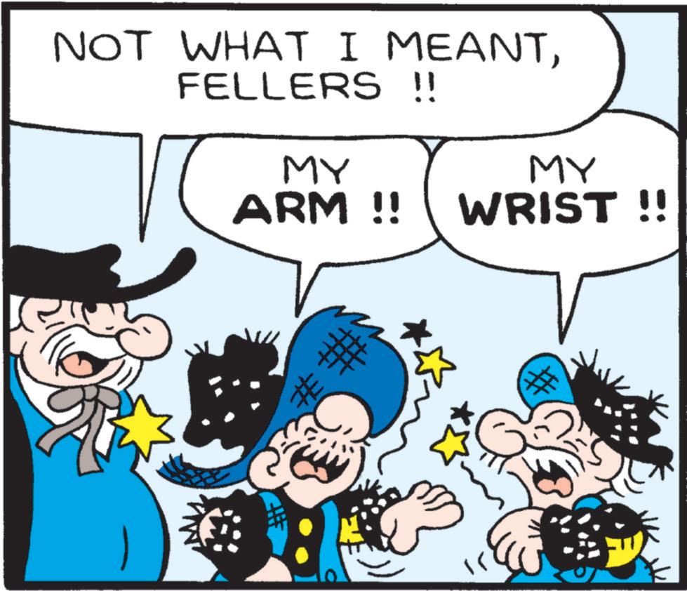 Publication OCR: NOT WHAT I MEANTFELLERS !! MY MY ARM !! WRIST !! #2 #3 NOT WHAT I MEANTFELLERS !! MY MY ARM !! WRIST !! # 2 # 3