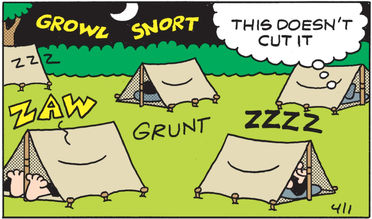 Camp OCR: GROWL SNORT THIS DOESN'T CUT IT ZZZ ZAW GRUNT ZZZZ 0000000A411 GROWL SNORT THIS DOESN'T CUT IT ZZZ ZAW GRUNT ZZZZ 0000000A 411