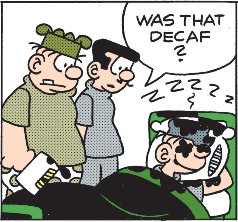 Fictional character OCR: dh n WAS THAT DECAF ? ?? N N dh n WAS THAT DECAF ? ?? N N