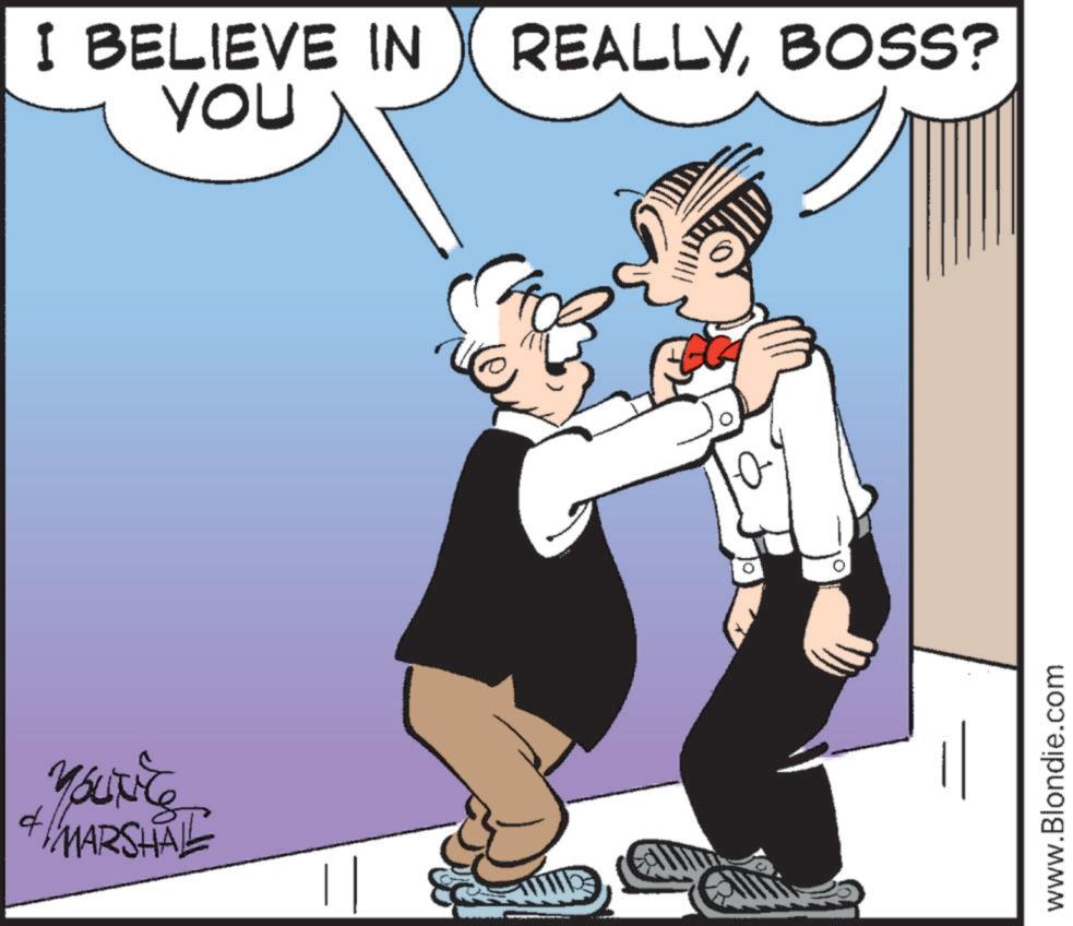 Fiction OCR: f MARSHAL I BELIEVE IN REALLYBOSS? YOU www.Blondie.com f MARSHAL I BELIEVE IN REALLYBOSS ? YOU www.Blondie.com