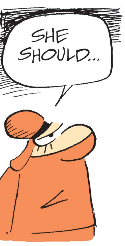 Animation OCR: SHE SHOULD... SHE SHOULD ...