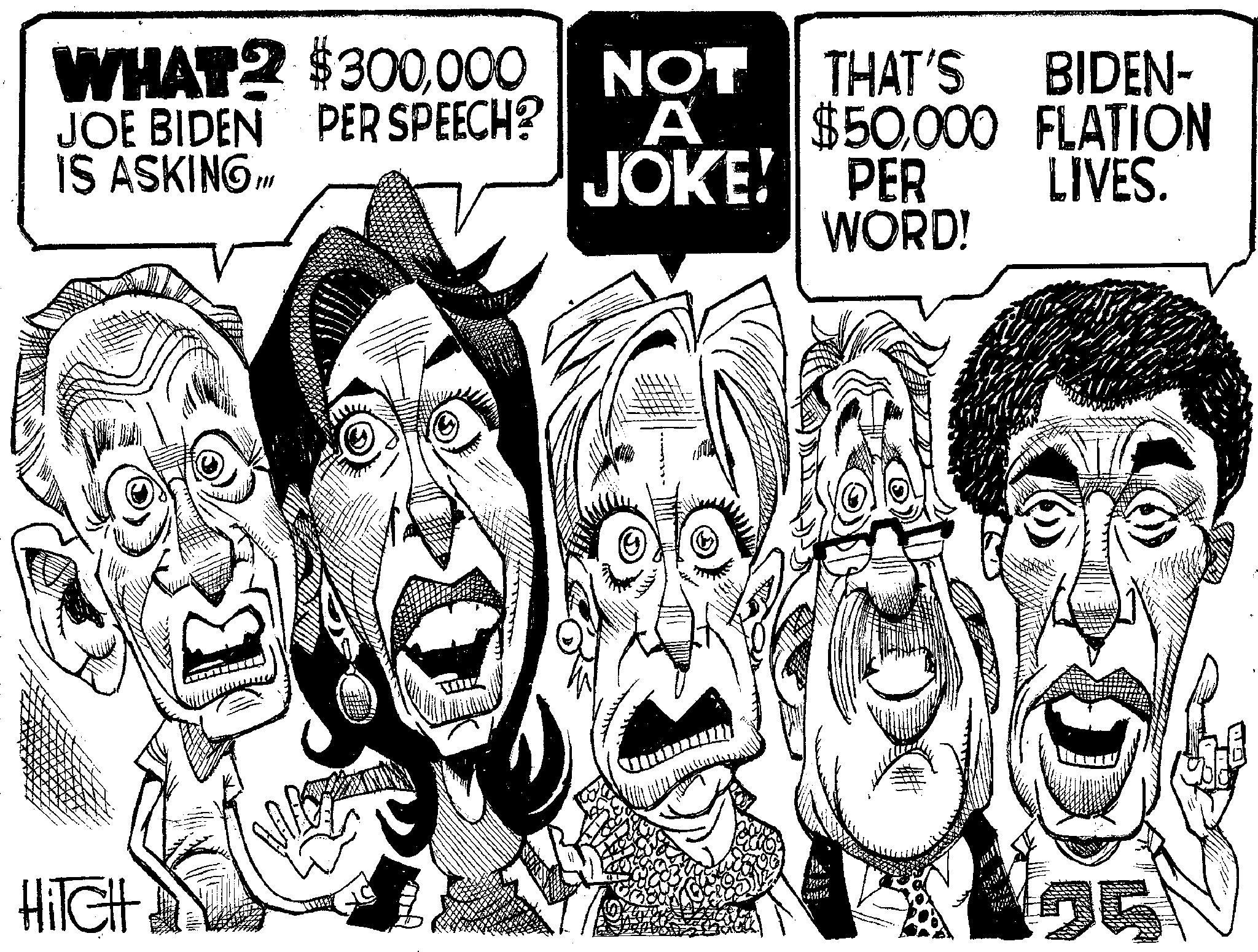 Fiction OCR: WHAT2 $300000 JOE BIDEN IS ASKING III PER SPEECH? NOT THAT'S BIDEN- $50000 FLATION A JOKE! PER LIVES. WORD! GE WHAT2 $ 300000 JOE BIDEN IS ASKING III PER SPEECH ? NOT THAT'S BIDEN- $ 50000 FLATION A JOKE ! PER LIVES . WORD ! GE