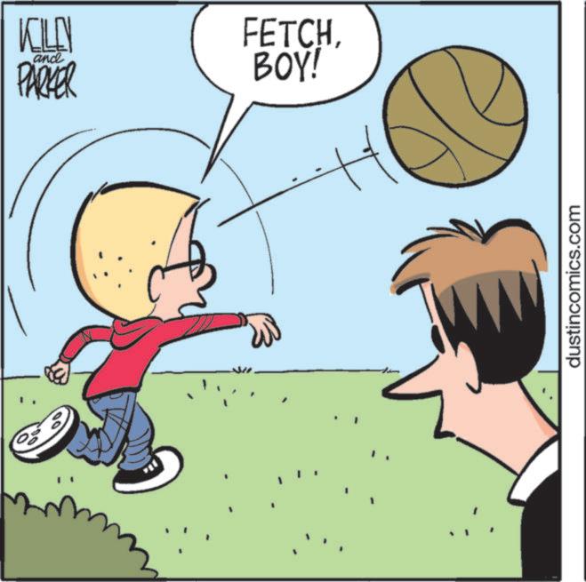 Child OCR: ? KILEN PARKER and FETCHBOY! dustincomics.com ? KILEN PARKER and FETCHBOY ! dustincomics.com