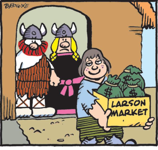 Fictional character OCR: BROWNE Q( ??? $Y$. LARSON OMARKET MA! BROWNE Q ( ??? $ Y $ . LARSON OMARKET MA !