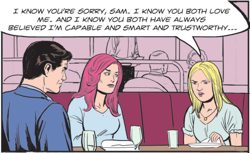 Animated cartoon OCR: I KNOW YOU'RE SORRYSAM. I KNOW YOU BOTH LOVE ME. AND I KNOW YOU BOTH HAVE ALWAYS BELIEVED I'M CAPABLE AND SMART AND TRUSTWORTHY... U I KNOW YOU'RE SORRYSAM . I KNOW YOU BOTH LOVE ME . AND I KNOW YOU BOTH HAVE ALWAYS BELIEVED I'M CAPABLE AND SMART AND TRUSTWORTHY ... U