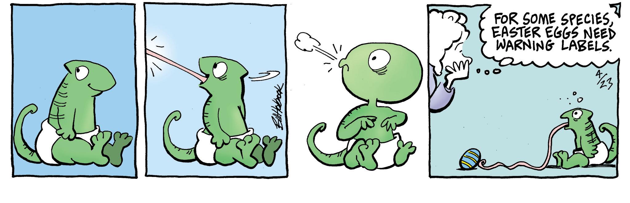 Fiction OCR: FOR SOME SPECIESEASTER EGGS NEED WARNING LABELS. 4/23 FOR SOME SPECIESEASTER EGGS NEED WARNING LABELS . 4/23