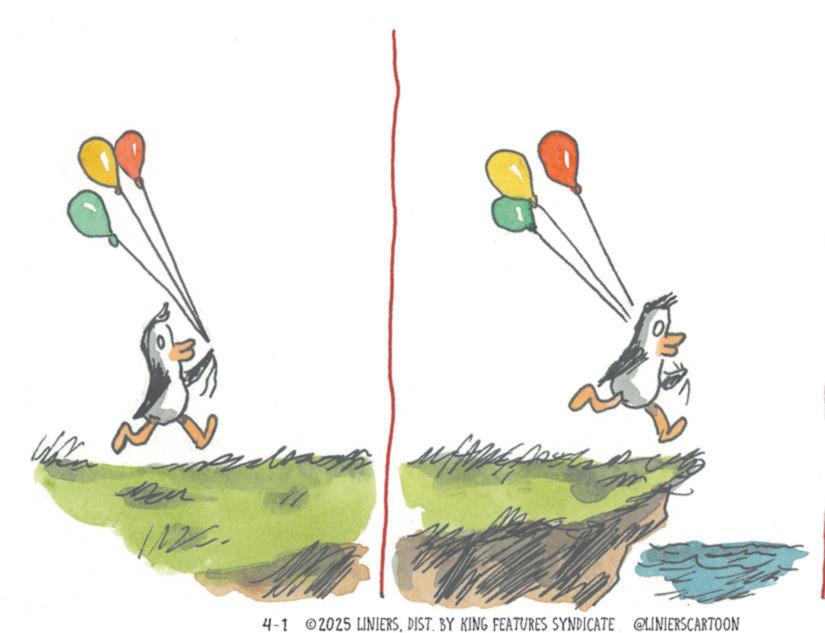 Animated cartoon OCR: Mar 4-1 2025 LINIERSDIST. BY KING FEATURES SYNDICATE @LINIERSCARTOON Mar 4-1 2025 LINIERSDIST . BY KING FEATURES SYNDICATE @LINIERSCARTOON