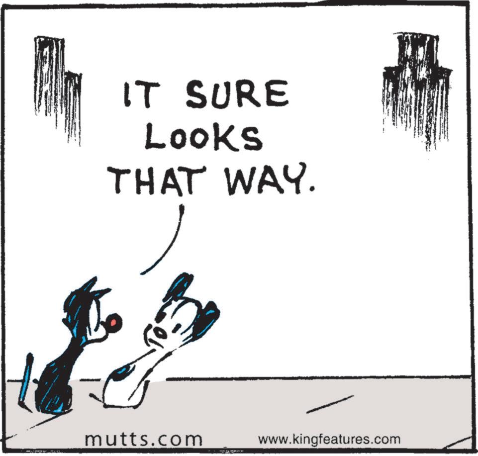 Fiction OCR: IT SURE Looks THAT WAY. mutts.com www.kingfeatures.com IT SURE Looks THAT WAY . mutts.com www.kingfeatures.com