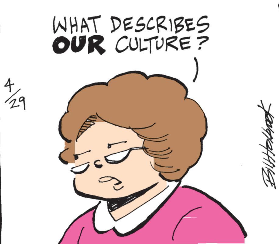 Animated cartoon OCR: 4 WHAT DESCRIBES OUR CULTURE? Bilt Holbook 4 WHAT DESCRIBES OUR CULTURE ? Bilt Holbook