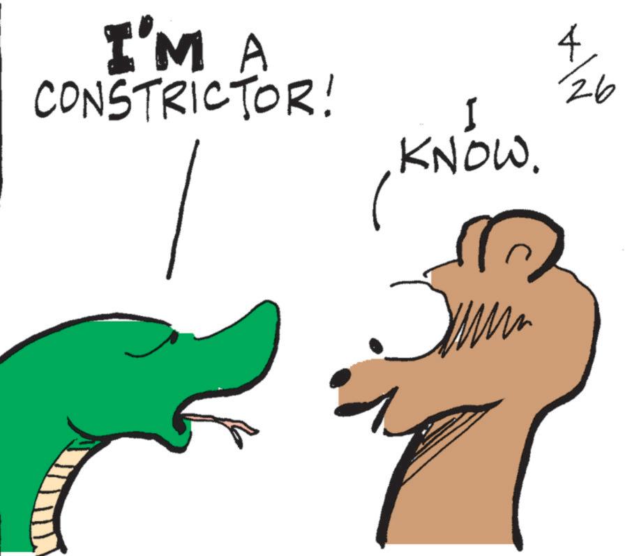 Clip art OCR: I'M A CONSTRICTOR! KNOW. 4 26 */20 I'M A CONSTRICTOR ! KNOW . 4 26 * / 20