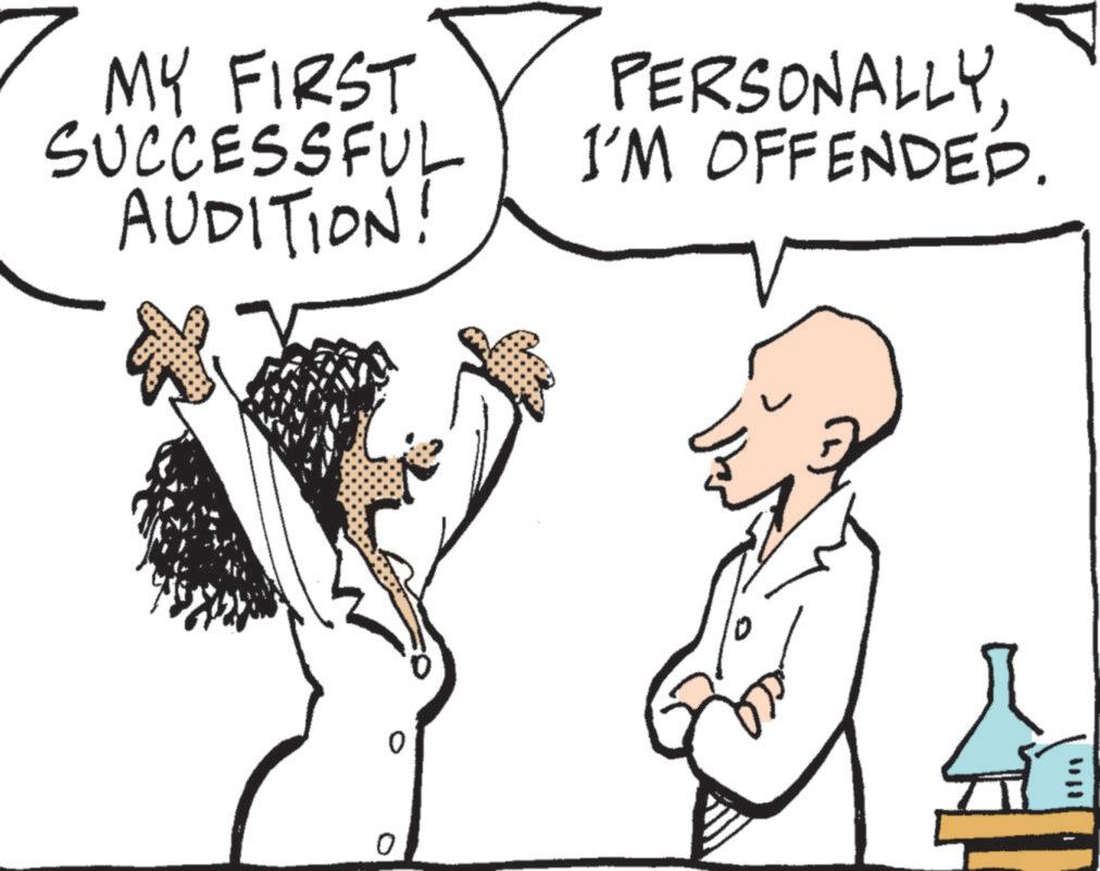 Fiction OCR: MY FIRST SUCCESSFUL AUDITION! PERSONALLYI'M OFFENDED. ?? MY FIRST SUCCESSFUL AUDITION ! PERSONALLYI'M OFFENDED . ??