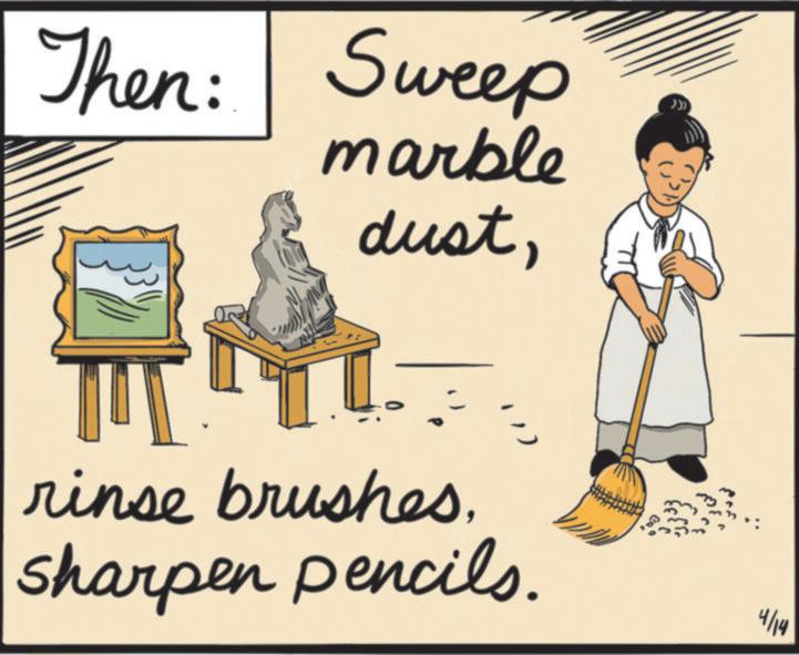 Sketch OCR: Then: Sweep marble dust? rinse brushes. sharpen pencils. 4/14 Then : Sweep marble dust? rinse brushes . sharpen pencils . 4/14