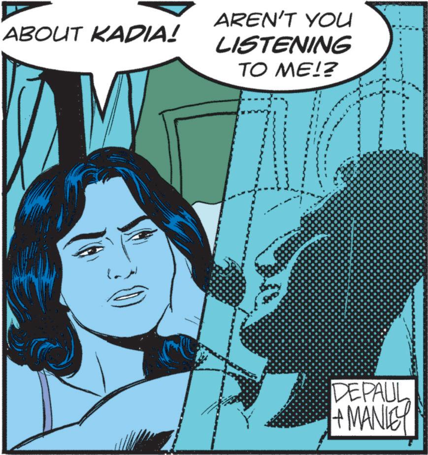 Publication OCR: ABOUT KADIA! AREN'T YOU LISTENING TO ME!? DEPAUL +MANLEY ABOUT KADIA ! AREN'T YOU LISTENING TO ME !? DEPAUL + MANLEY