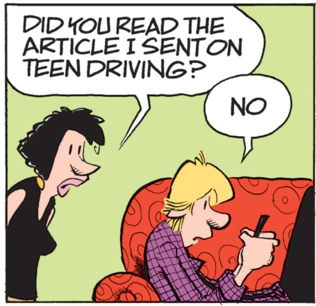 Publication OCR: DID YOU READ THE ARTICLE I SENTON TEEN DRIVING? NO DID YOU READ THE ARTICLE I SENTON TEEN DRIVING ? NO