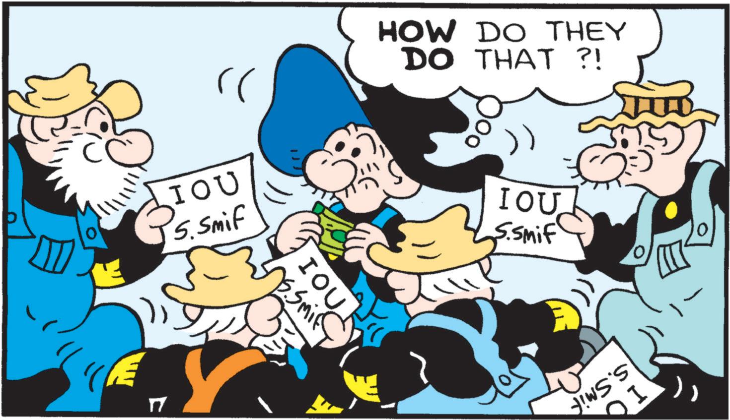 Publication OCR: "( IOU 5. Smif HOW DO THEY DO THAT ?! ? 15. Smiff IOU IOU S.Smif !WS'S ?? " ( IOU 5. Smif HOW DO THEY DO THAT ? ! ? 15. Smiff IOU IOU S.Smif ! WS'S ??