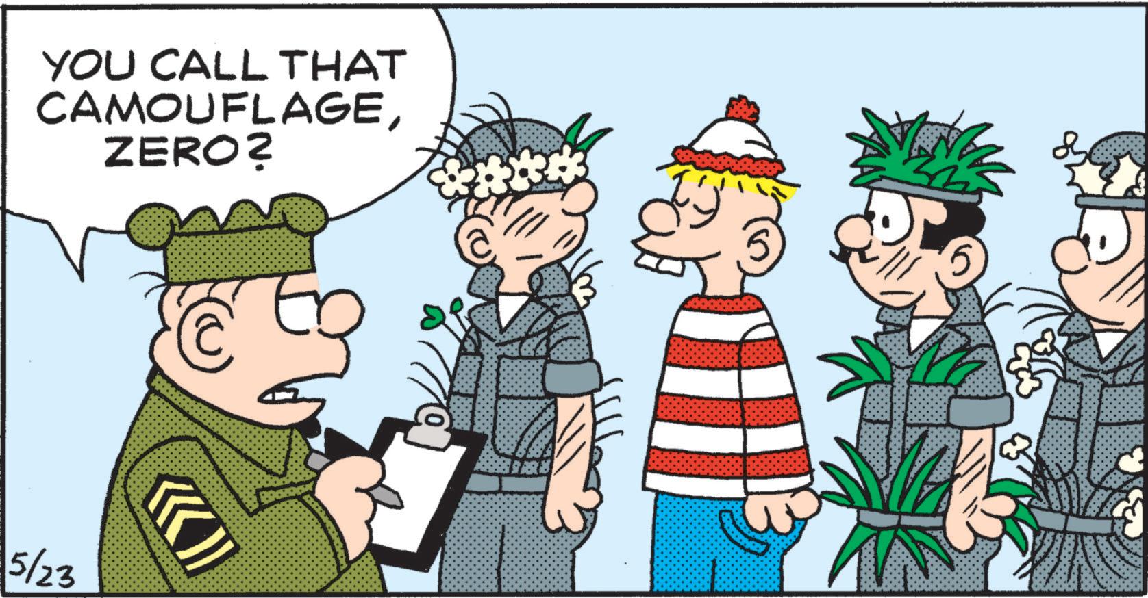 Pleased OCR: YOU CALL THAT CAMOUFLAGEZERO? 5/23 YOU CALL THAT CAMOUFLAGEZERO ? 5/23