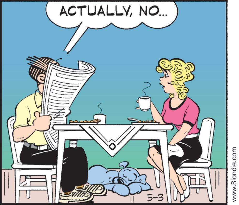 Animated cartoon OCR: ACTUALLYNO... 5-3 www.Blondie.com ACTUALLYNO ... 5-3 www.Blondie.com