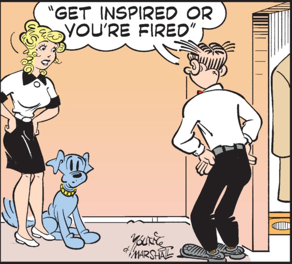 Animation OCR: "GET INSPIRED OR YOU'RE FIRED" YOURE MARSHAL " GET INSPIRED OR YOU'RE FIRED " YOURE MARSHAL