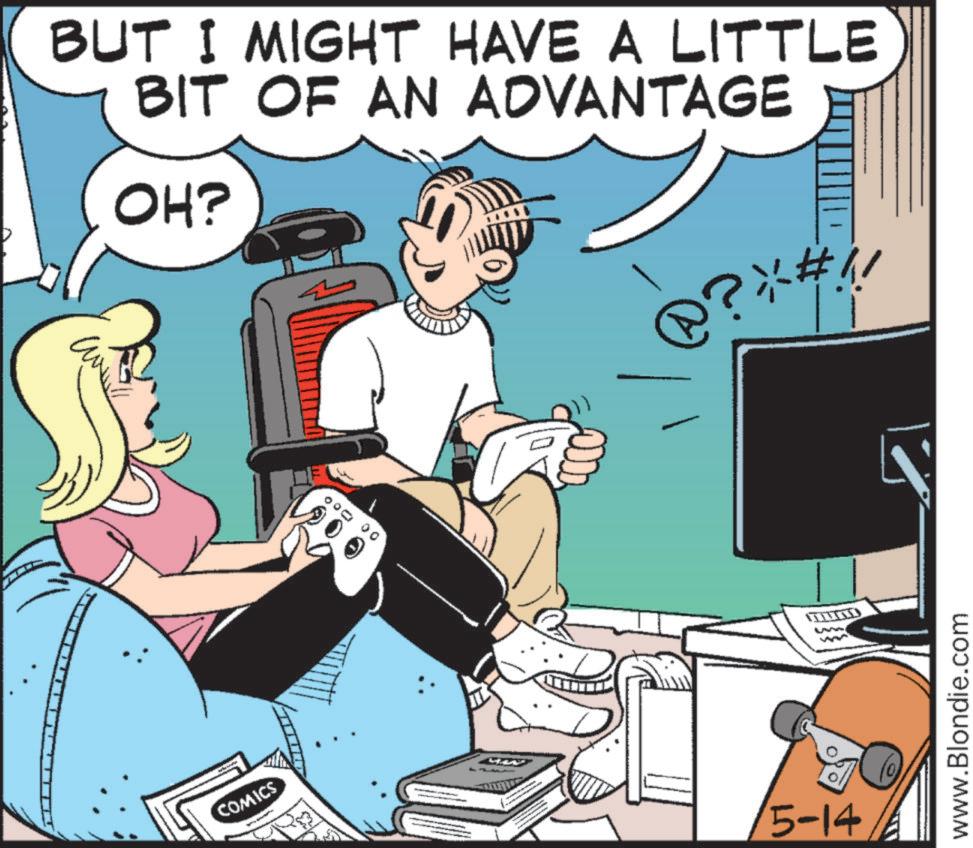 Animated cartoon OCR: BUT I MIGHT HAVE A LITTLE BIT OF AN ADVANTAGE OH? ??!! @? * #11 COMICS 5-14 w w www.Blondie.com BUT I MIGHT HAVE A LITTLE BIT OF AN ADVANTAGE OH ? ? ? !! @ ? * # 11 COMICS 5-14 w w www.Blondie.com