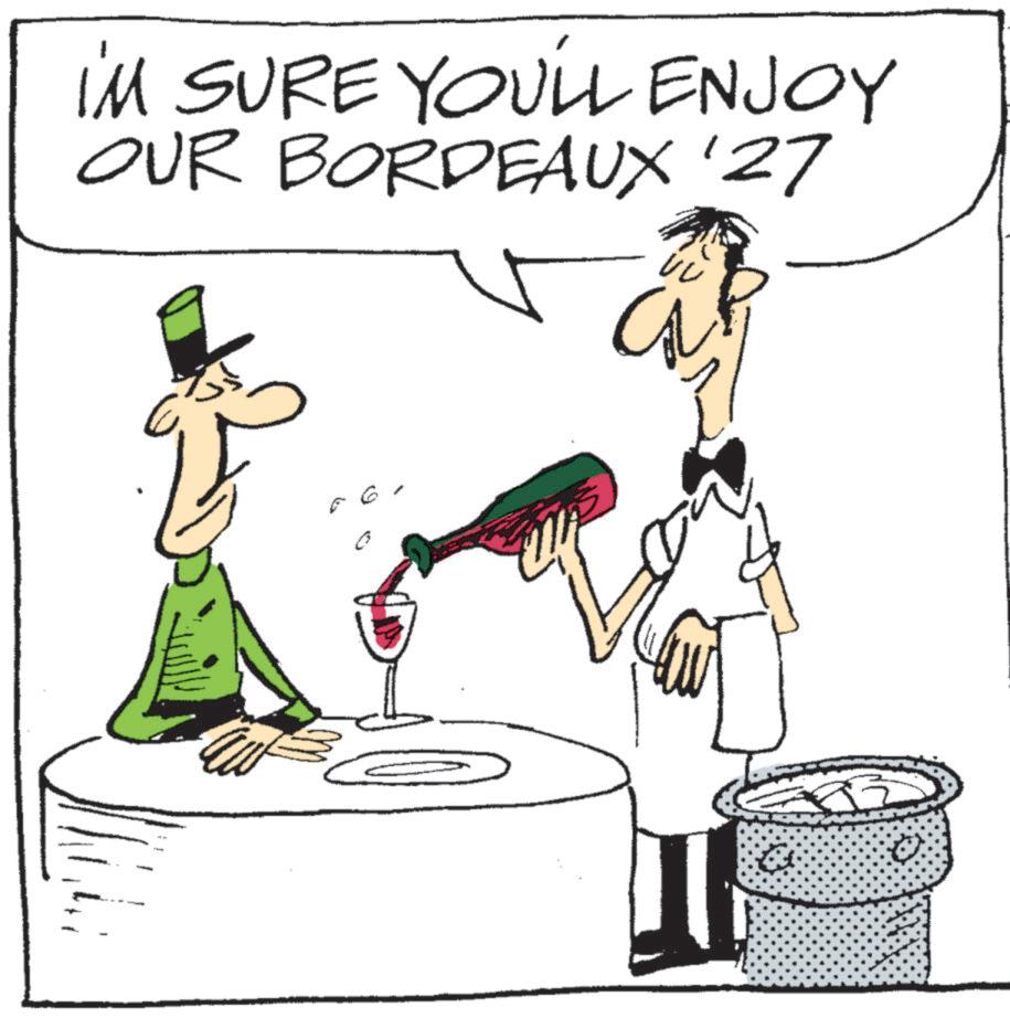 Liquor OCR: I'M SURE YOU'LL ENJOY OUR BORDEAUX '27 06 I'M SURE YOU'LL ENJOY OUR BORDEAUX '27 06