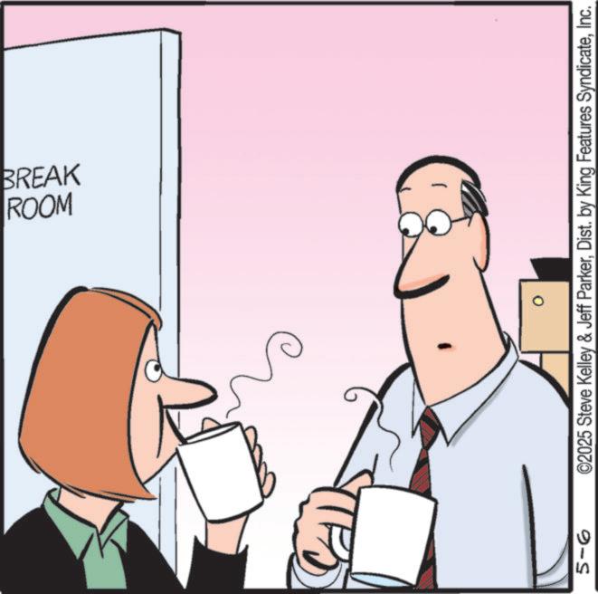 Mobile phone OCR: 5-6 ROOM BREAK 0 ©2025 Steve Kelley & Jeff ParkerInc. 5-6 ROOM BREAK 0 © 2025 Steve Kelley & Jeff ParkerDist . by King Features Syndicate