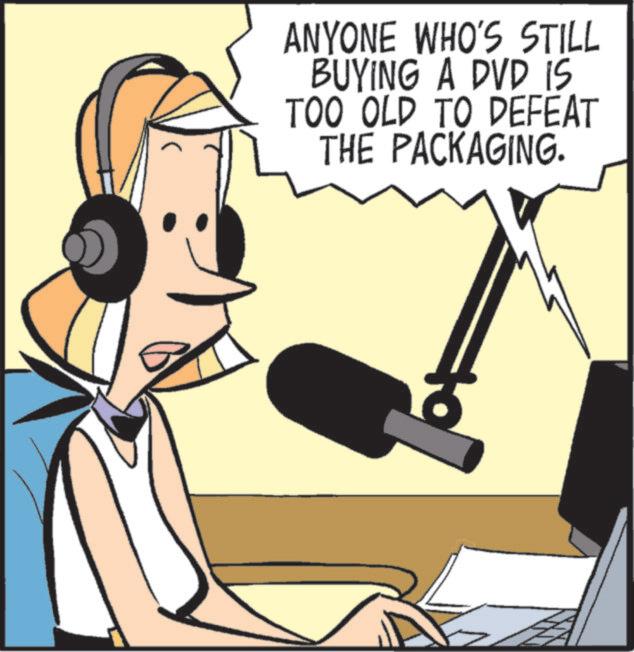 Gadget OCR: ANYONE WHO'S STILL BUYING A DVD IS TOO OLD TO DEFEAT THE PACKAGING. ANYONE WHO'S STILL BUYING A DVD IS TOO OLD TO DEFEAT THE PACKAGING .