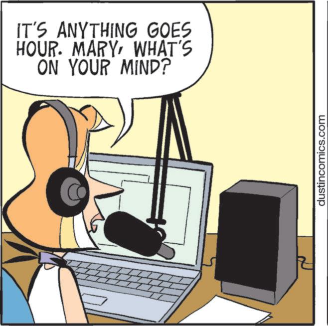 Fiction OCR: IT'S ANYTHING GOES HOUR. MARYWHAT'S ON YOUR MIND? dustincomics.com IT'S ANYTHING GOES HOUR . MARYWHAT'S ON YOUR MIND ? dustincomics.com