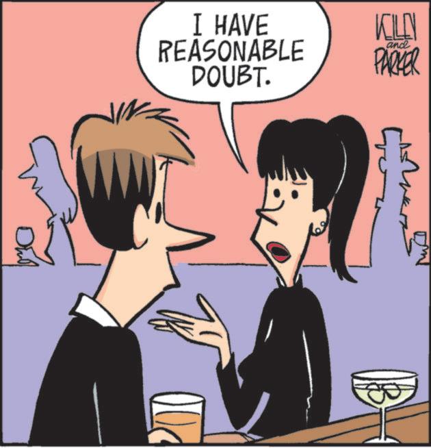 Graphics OCR: I HAVE REASONABLE DOUBT. KILLEN PARKER and B I HAVE REASONABLE DOUBT . KILLEN PARKER and B