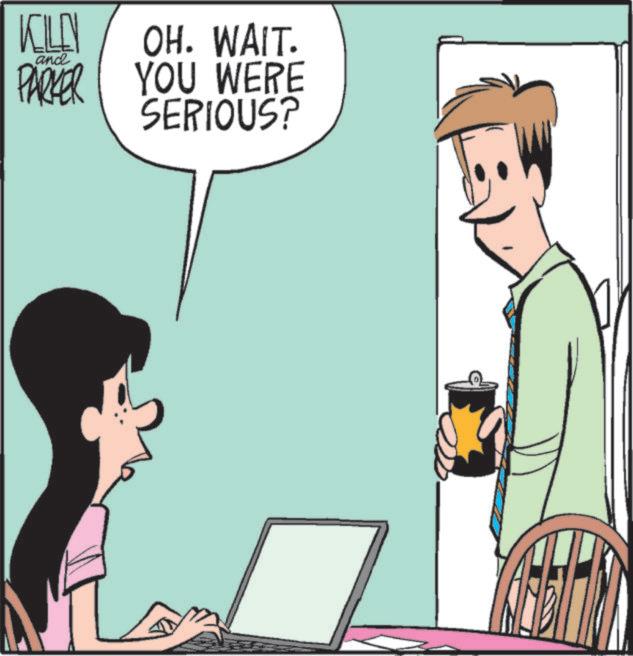 Animated cartoon OCR: KILEY OH. WAIT. and PARKER YOU WERE SERIOUS? KILEY OH . WAIT . and PARKER YOU WERE SERIOUS ?