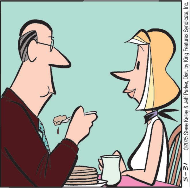 Animated cartoon OCR: 5-31 ©2025 Steve Kelley & Jeff ParkerInc. 5-31 © 2025 Steve Kelley & Jeff ParkerDist . by King Features Syndicate
