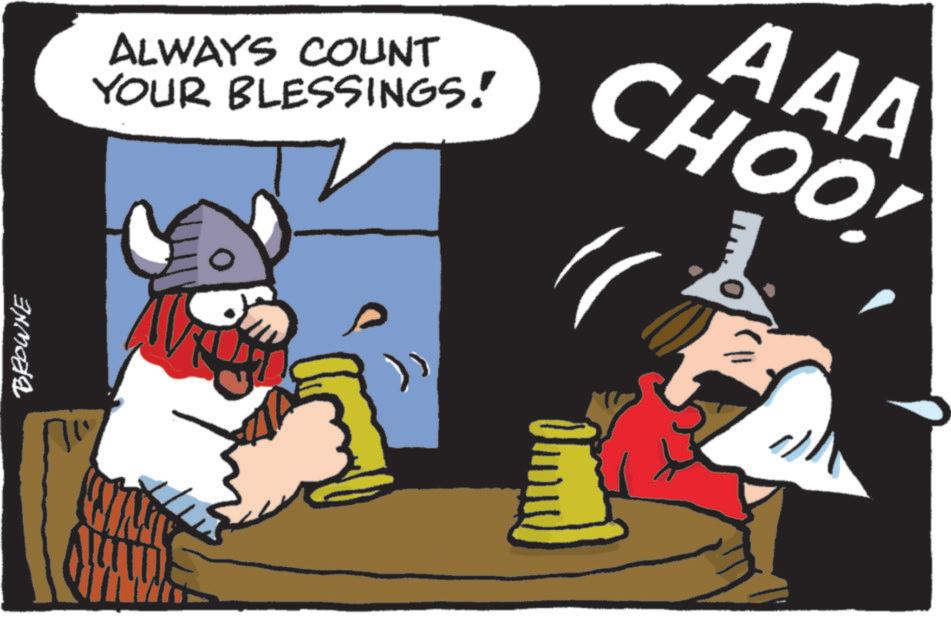 Animation OCR: BROWNE ?? AT ALWAYS COUNT YOUR BLESSINGS! AAA CHOO! BROWNE ?? AT ALWAYS COUNT YOUR BLESSINGS ! AAA CHOO !