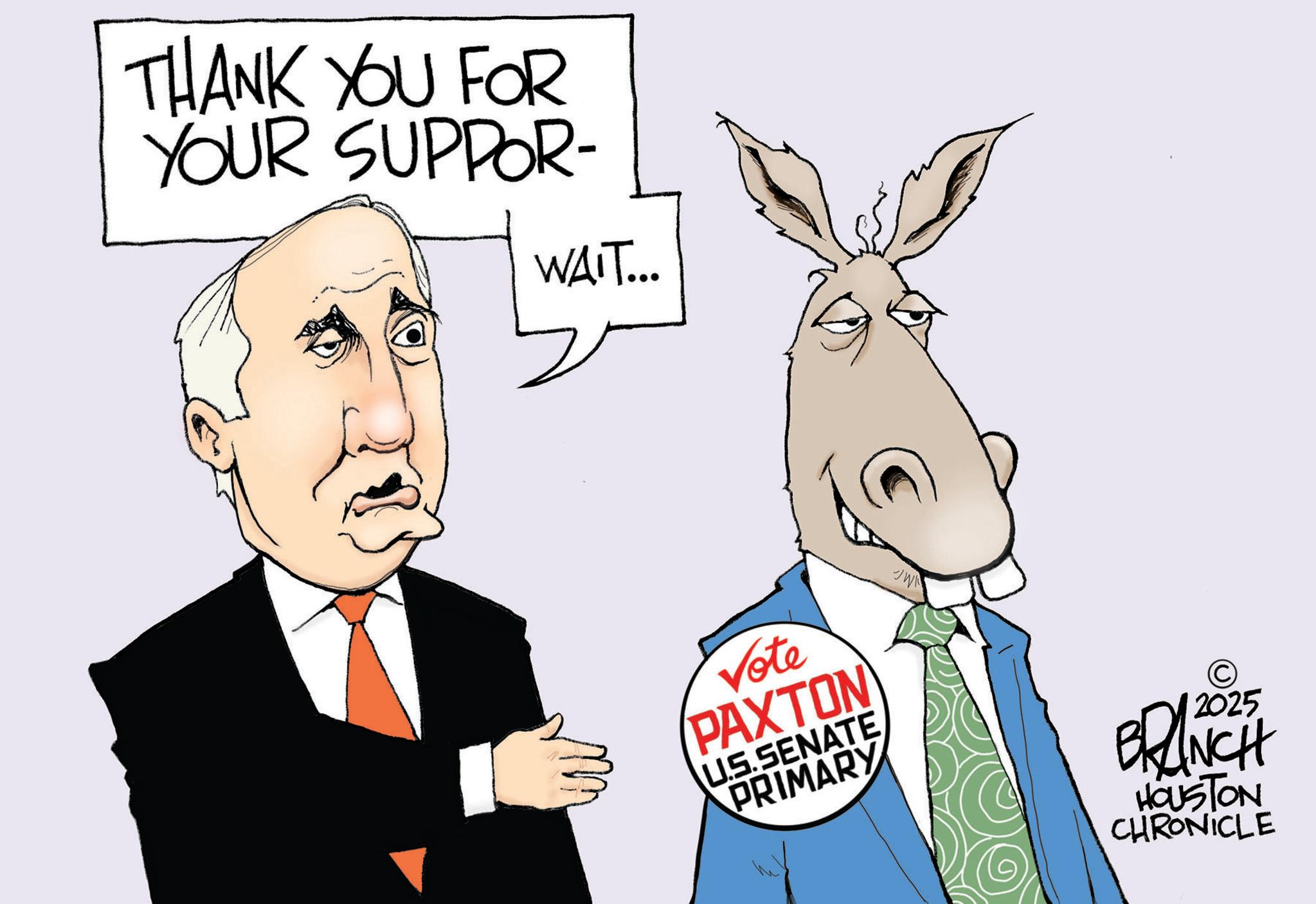 Fiction OCR: THANK YOU FOR YOUR SUPPOR- WAIT... Vote PAXTON US.SENATE PRIMARY 2025 BRANCH HOUSTON CHRONICLE THANK YOU FOR YOUR SUPPOR- WAIT ... Vote PAXTON US.SENATE PRIMARY 2025 BRANCH HOUSTON CHRONICLE