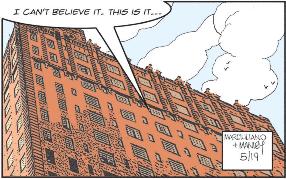 Cityscape OCR: I CAN'T BELIEVE IT. THIS IS IT... ? ?? MARCIULIANO + MANLEY 5/19 I CAN'T BELIEVE IT . THIS IS IT ... ? ?? MARCIULIANO + MANLEY 5/19