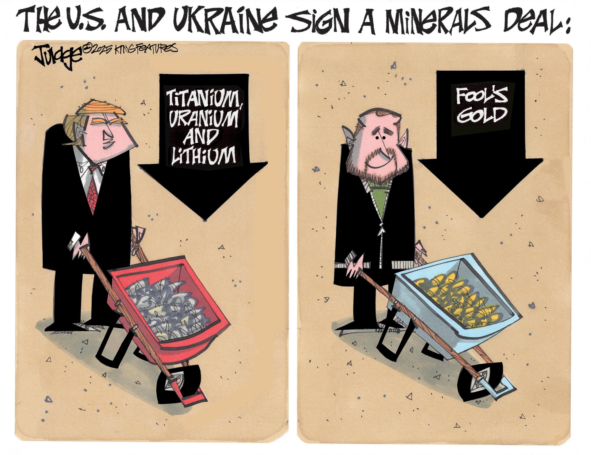 Fiction OCR: THE U.S. AND UKRAINE SIGN A MINERALS DEAL: Judge: 3225 HIGRATURES TITANIUM ZM A A URANIUM AND LITHIUM A A A FOOL'S GOLD THE U.S. AND UKRAINE SIGN A MINERALS DEAL : Judge : 3225 HIGRATURES TITANIUM ZM A A URANIUM AND LITHIUM A A A FOOL'S GOLD